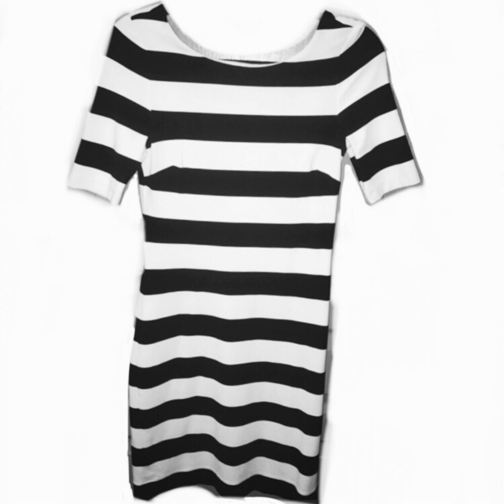 Striped Banana Republic dress